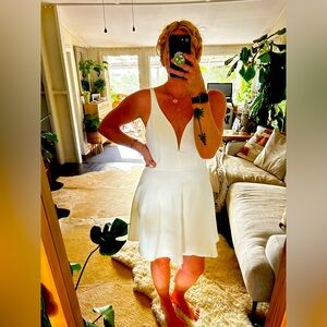 NWOT Lulus White Skater Dress